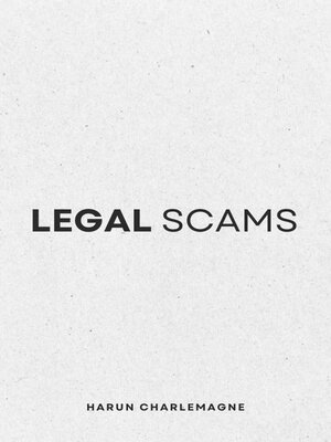 cover image of Legal Scams
